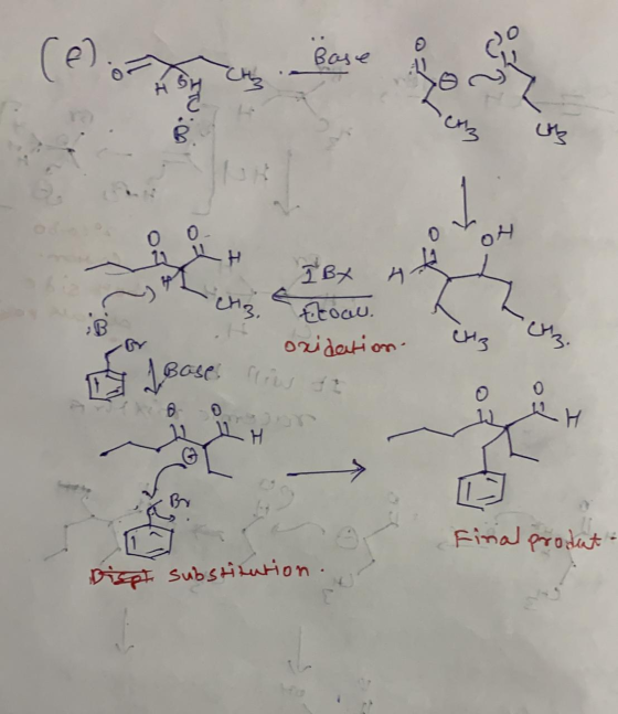 e (P) on Bose Bowl young OH H IBX B7 A ens fitowu. oxidation or CH3 Bose Brutt ů v Final prodat Dispt substitution.