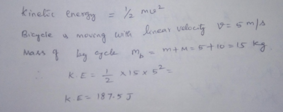 keet energy = 12 mU i n 2. 2. k E-187.5J