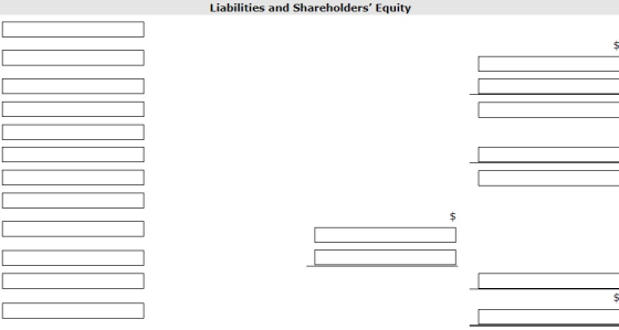 Liabilities and Shareholders Equity $ $