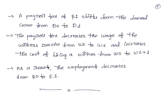 oton Cusve from o ω8kess Seceie from wo -to uld and increases → As a gesu,+,-Re emPloument decreases from Eo-o EH
