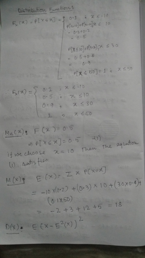uithribution Funtieus 0.3+0.2 0.0 itase choose χ 10 mamma at a tation 6 1x50) -2, +3 + 12 +5 =18 - D) E(x-E))