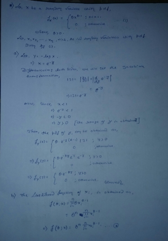X be a ramdom arioble ex0-1 de Cx) Ci) odheno cse ohere, 70 derr Xi, x2, X 2, be iid sory dory Vascicbles bdt given by i) det