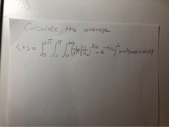 Calculate the average 12T IT 1911 3/2 r/a) ir sinedrdada, 5L) = , To do Jovila