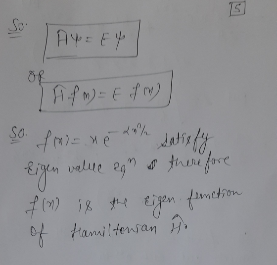 15 So A4 = Et 8p M H .fm = E fm) so fm = ne da Satisfy eigen as there for f(n) is the e eigen of famil torsan ho value eg M f