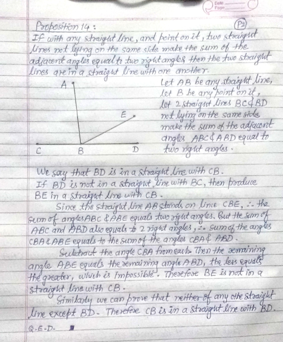 Date Prohosthon 14 nes t ng on the some side make the sum oi the adiavent anylbs eul to to rigltanes hen the tws seit lines a