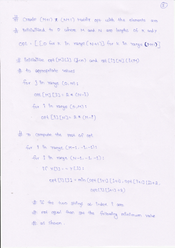 Create CM+1x(Nt) Mati ept oth the elements al2ed to conere M and N are lergths of xandy OPELLO for n rarge(N41 for k in arge