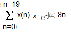 n 19 Σ Χ(n) x eu 8n η-0