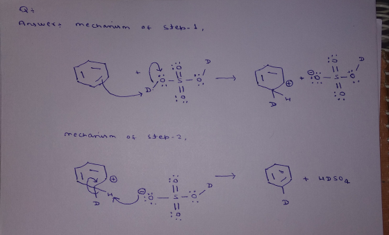 Answera mechanism of step-1, sno : 00 mechanism of step-2, 1 + HD Soa TA a n-oi