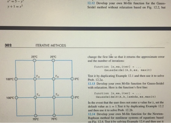 Develop your own M-file function for the Gauss-Sei