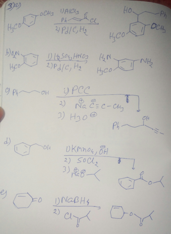 Ho 32s Ph DCA -oCHs VAIC 2 P/GH HyCo Dle ser, Hoto 2)Pd/C, H N NH PCC Na CEC-CH Ph OH Ot Ph 2) SOCls -0DNGBHS 2)
