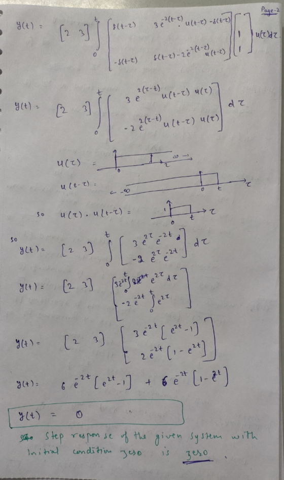 Y(t) = s(4-2) 3.2lt?) ult-2) -(2) I lutede. s(t-1)-22 (+- 2 - [-st-2) ett ult-2) 4(e)] ult-t 3e - 9() - (2 de | 2 (2-t) - 2e