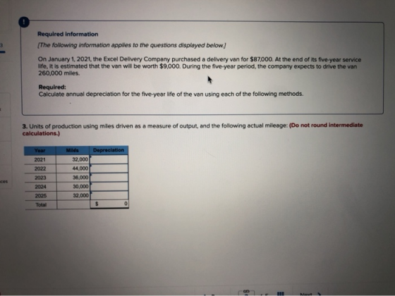 Required information (The following information applies to the questions displayed below.) On January 1, 2021, the Excel Deli