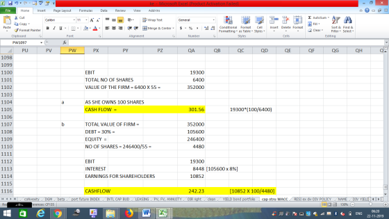 EBIT ke - Microsoft Excel (Product Activation Failed) File Home Insert Page Layout Formulas Data Review View Add-Ins - 2x * C