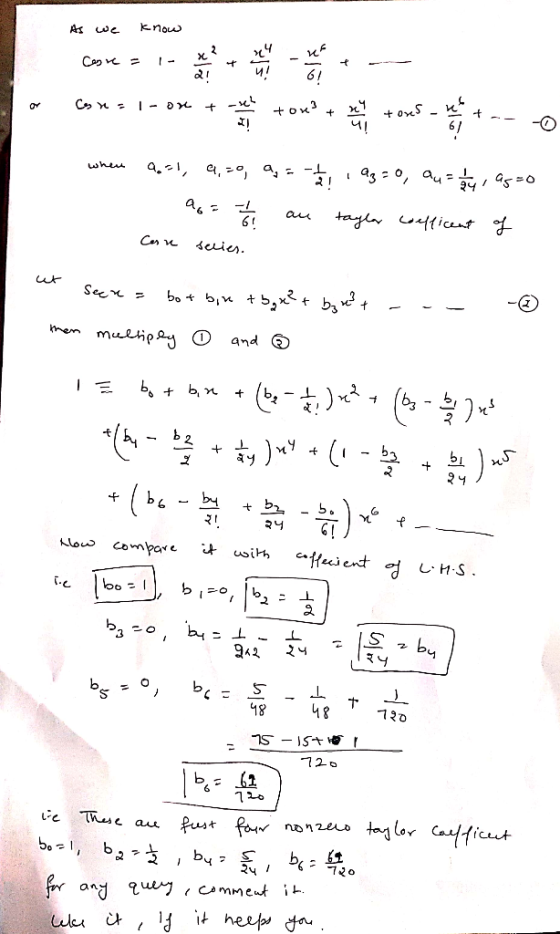 As we know Core in ne-- or Cs n = 1-on + se tor² + x + S - - - - when 2.-, 4.59, 2, 3 - , ag = 0, Qu = guy, asso - a= t vel