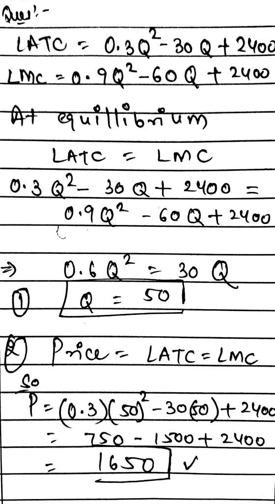 22 Kuw- LATO C_0.30- 30 Q + 2400 LMc. *0.90-600 + 2400 मित खा पल LATC a LMC 0.302- 300+ 2400 = 600+ 2400 ०.१०२ 24 0.60, 30 Q