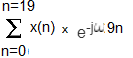 n 19 Σ χ() x elu 9n n-0