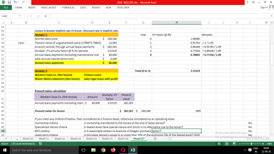 XIA 5 2020-09(2) SEP.xlsx - Microsoft Excel ? X FILE HOME INSERT PAGE LAYOUT FORMULAS DATA REVIEW VIEW DEVELOPER Sign in H49