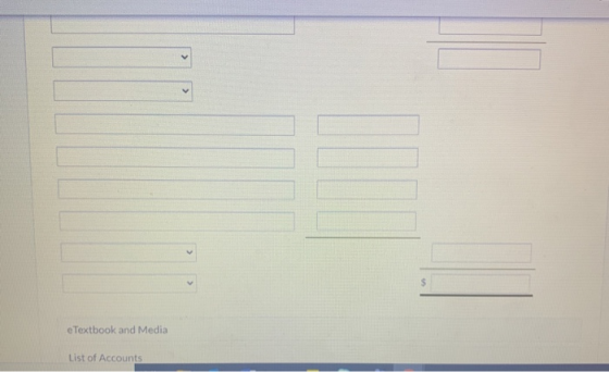 e Textbook and Media List of Accounts