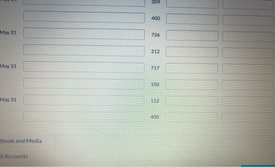 May 31 May 31 May 31 book and Media f Accounts