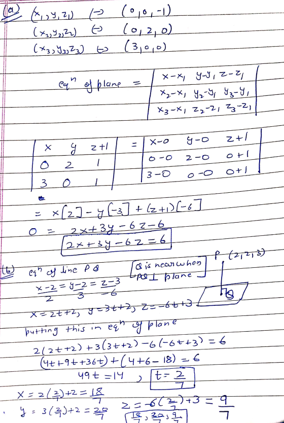 ५,2) /- (00, -1) (x.,.2) र (01 2,0) (23213022 2 (300) X-X) ५-9, 2-2/ D eqr of plane --- Ix-cx 17-2 12-6z Ix-६x 0-8 +2 X-0 X -