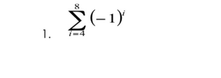 Σ(-1) 1.