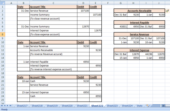 A B F G Н. 1 2 с Date Account Title 31-Dec Service Revenue Income Summary (To close revenue account) D E Debit Credit 107100