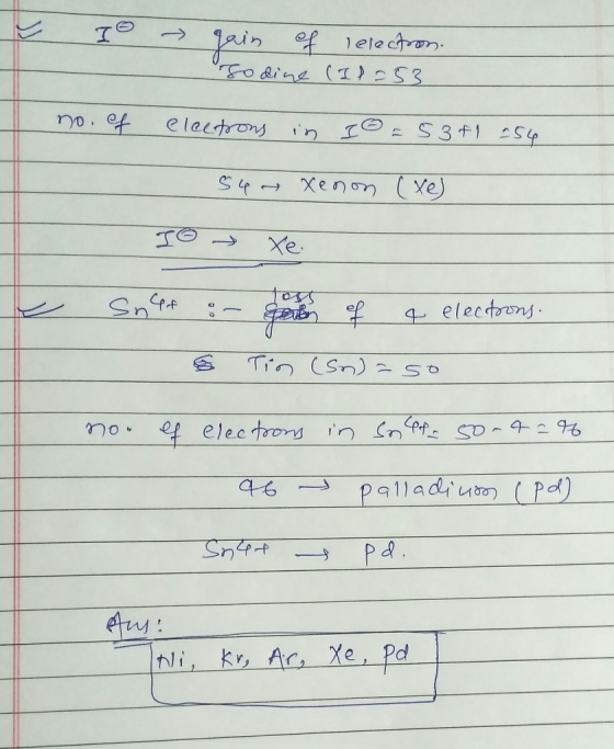 of 1electron eleitrons in Xenon (Ye) TO Xe. Sntt electony 4296 ef elec trons PalladiuPd) Sntt Xe Pd Ni, kr, Ar,