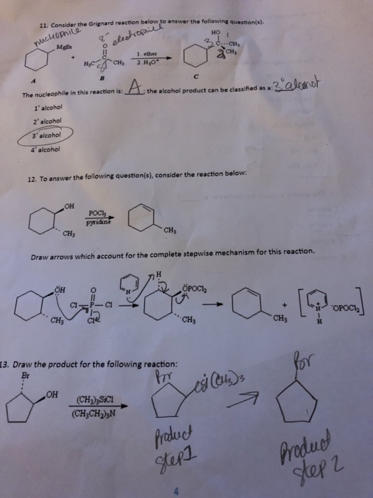 11. Consider the Grignard reaction below to answer the following question(s). HO muchopnice electronice 3.CH Mg ch нс CH, 2 H