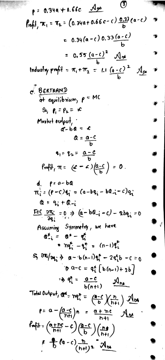 P: 0.349 +0.660 Ago T infil, a, 3 T2 = (0.344+0.660-c) 0,033 (2-0) = 0.34 (a -c) 0.33 (a-c) 0.55(0-c)? industry profit = httl