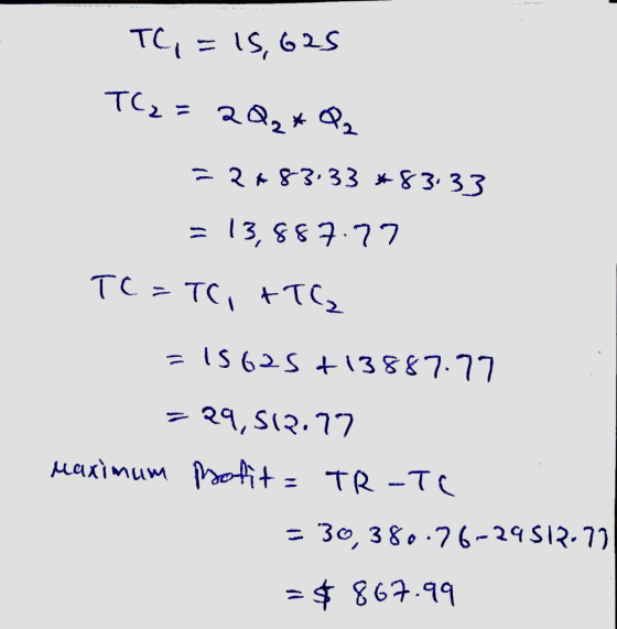 TCI = 62.5 = 13,887.77 303 $ 867.99
