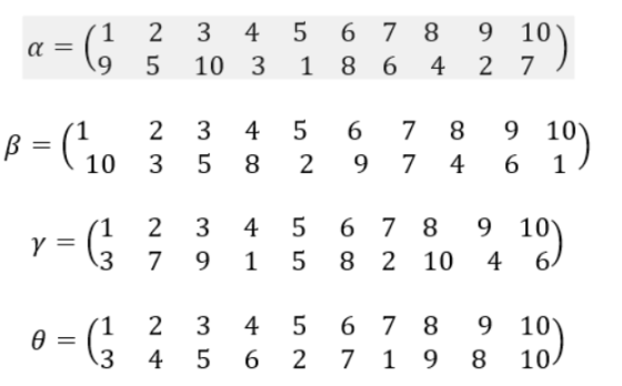 8 α = (д 1 9 2 5 3 4 5 10 3 6 7 86 9 10 2 7 10) 1 4 1 в = (1, 2 3 3 5 4 8 5 2 6 9 7 7 8 4 9 6 10 1 10) 10 8 ү 1 3 2 7 3 9 4 5