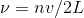 V = nu/2L