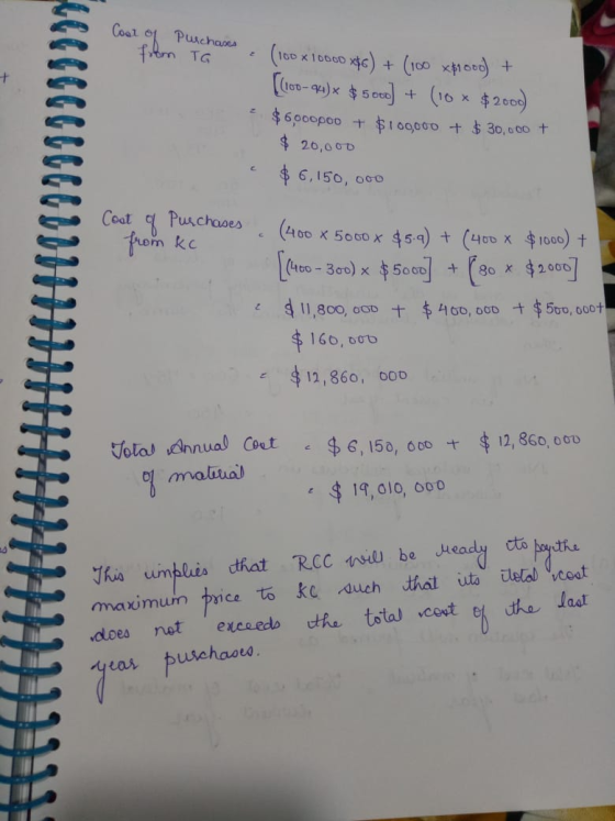 Cost of Purchases .. from TG 999999997 (100 x 10000 6) + (100 x $1000) + [C100-01)$ 5 000] + (10 * $2009) $6 poopoo + $109,00