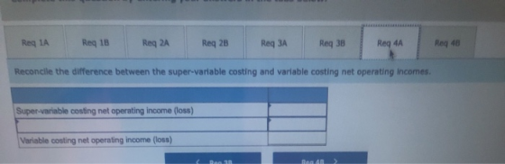 Req 1A Req 18 Req 2A Req 2B Req 3A Req 38 R0q38 Regan Req 4A Regao Reg 48 Reconcile the difference between the super-variable