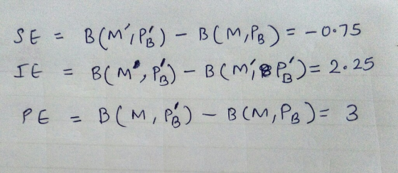 IE = M , P