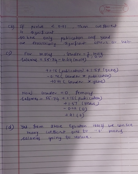 Date Page D 20.01 Then Cul Hivent (6) If pualue is significant so here only publication and yeas Significant others ar Statis