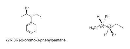 H Ph H Br (2R,3R)-2-bromo-3-phenylpentane