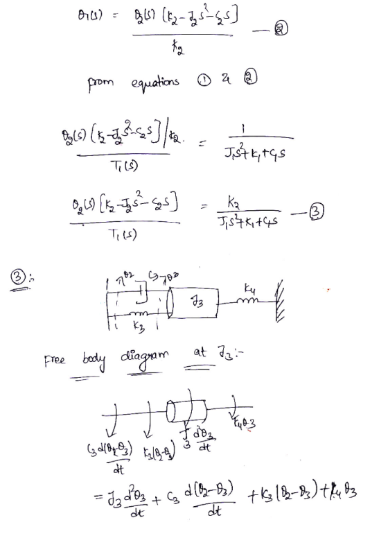Ots) = 81 (42 - 2 sags from equations ☺ a @ S 30 (1985.) 3,40 (6 &55] Tils) in the gas - Tils) ey Atut free body diagram at 2