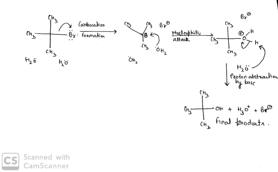 P a CH3 Cty Bro My Carbocation By: Formation → = Nullcobhillic attack chy Clin chia Oh, Hő Hö wimbo =ts mfano H2o - Proton ab