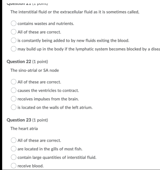 QucsLIUII 211 polli The interstitial fluid or the extracellular fluid as it is sometimes called, O contains wastes and nutrie