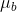 \mu_{b}