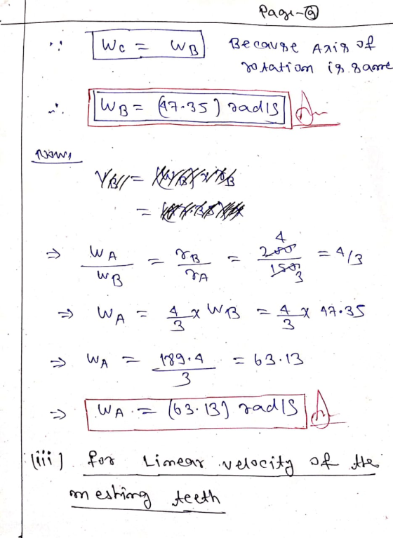 page-@ We WB Because Aniq of Jo Aation in same WB= (17.35) sadis Rowy Ve= fronte >> WA NB = 4 20 1877 =413 WB NA 3 → WA x Wis