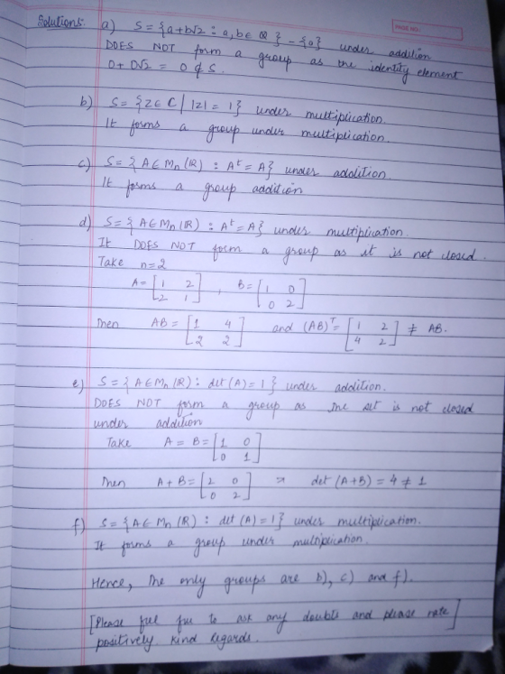 PAGE NO. ES NOT a. Sms additien Take nz A- 2 0 2 hen AB 11 41 and (AB) 4 ㄥ Take A = BEL 。 hon Hince eups are b ul
