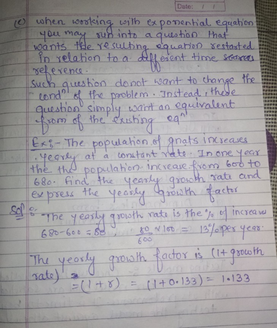 Date: 1 1 different the egn o when working with exponential equation you may run into a question that wants the resulting equ