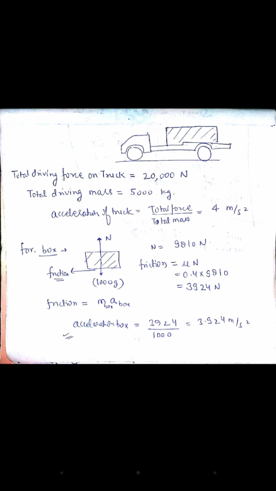 Tohld»、ving mans = 5000 kg To tul mavs looos) 39 24 N fmchon = ก.abou 00 O
