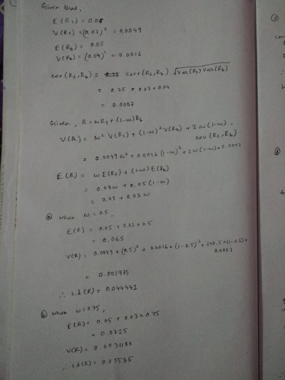 Given thab vcRs): (0.04). 0.0016 V an 0.25 オ 0.07 x 0.04 0.0607 Given R (1-u), 2 ati--u) 0.0007 0.0049ん1 t 0.0011 0o8w.to.o5(I.w) ะ o.ost7% (8,S)2十 0.0016x11-0,S) Ltab ,S xa-09. vce): 0.0003 O. 001975 s.d ()004441 o.0125 VCR) = 0.0031153