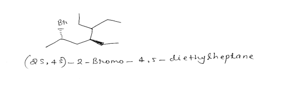 Br L - (25, 45) -Q-Bromo 4,5-diethylheptane