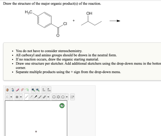 Draw The Structure Of The Major Organic Product s Of The Reaction H You Do Not 