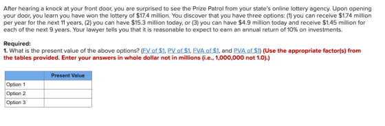 After hearing a knock at your front door, you are surprised to see the Prize Patrol from your states online lottery agency.
