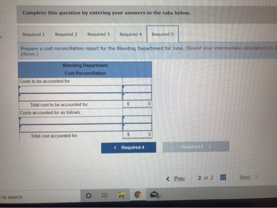 Complete this question by entering your answers in the tabs below. Required 1 Required 2 Required 3 Required 4 Required 5 Pre